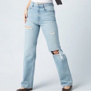 Pacsun blue ripped 90’s boyfriend jeans size 22